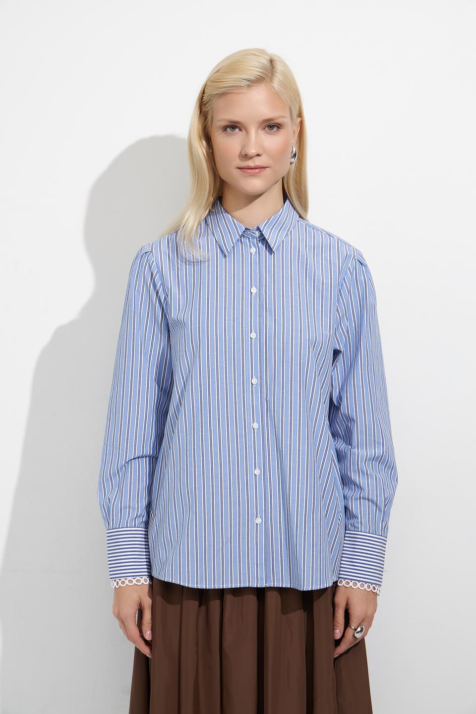 Блуза MORE and MORE в полоску