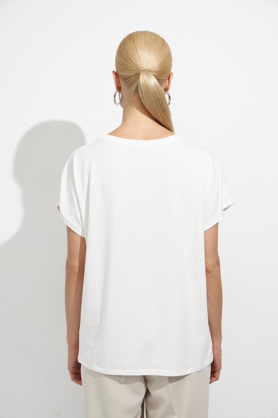 Футболка Oui женская белая с коротким рукавом