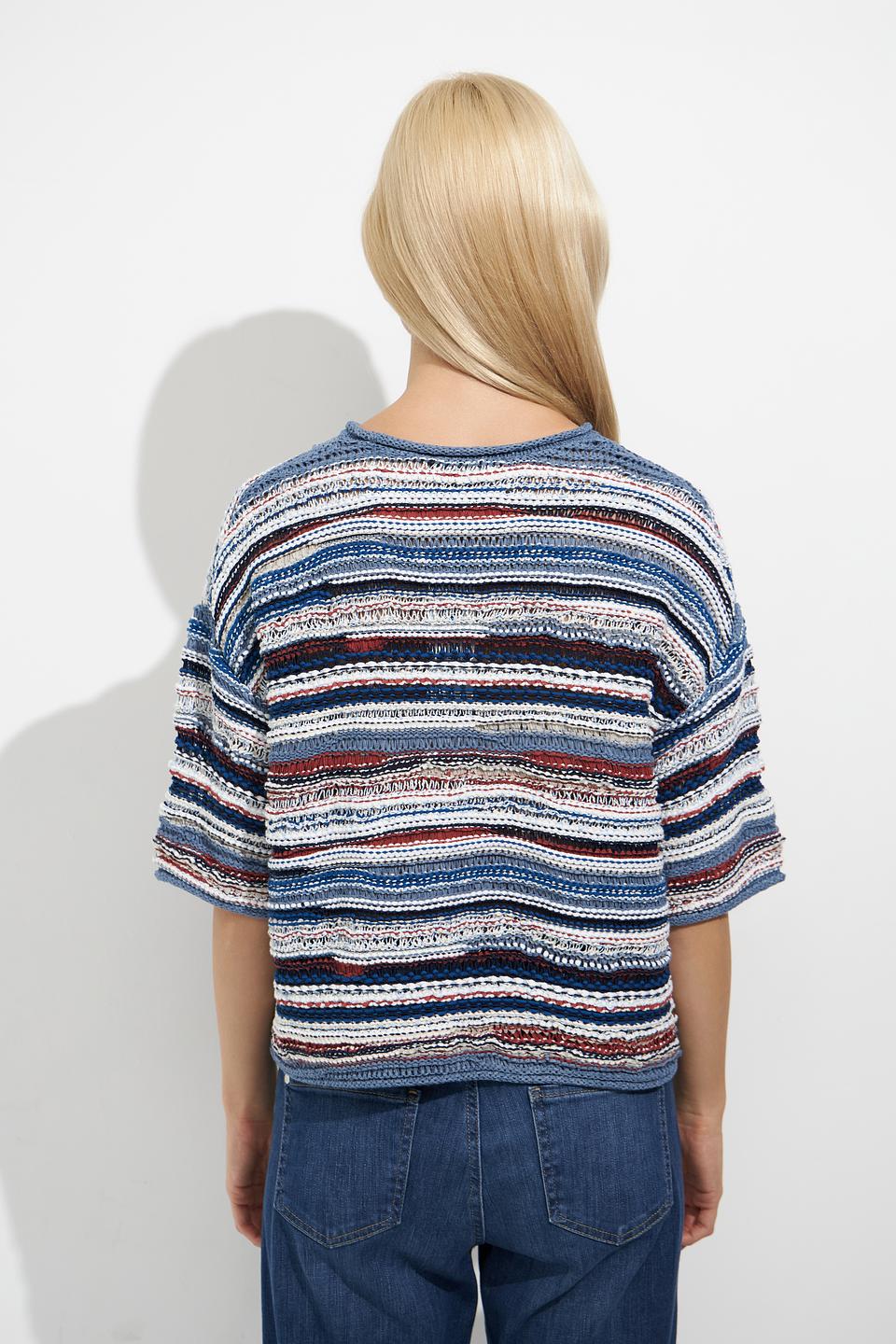 Пуловер Oui в полоску