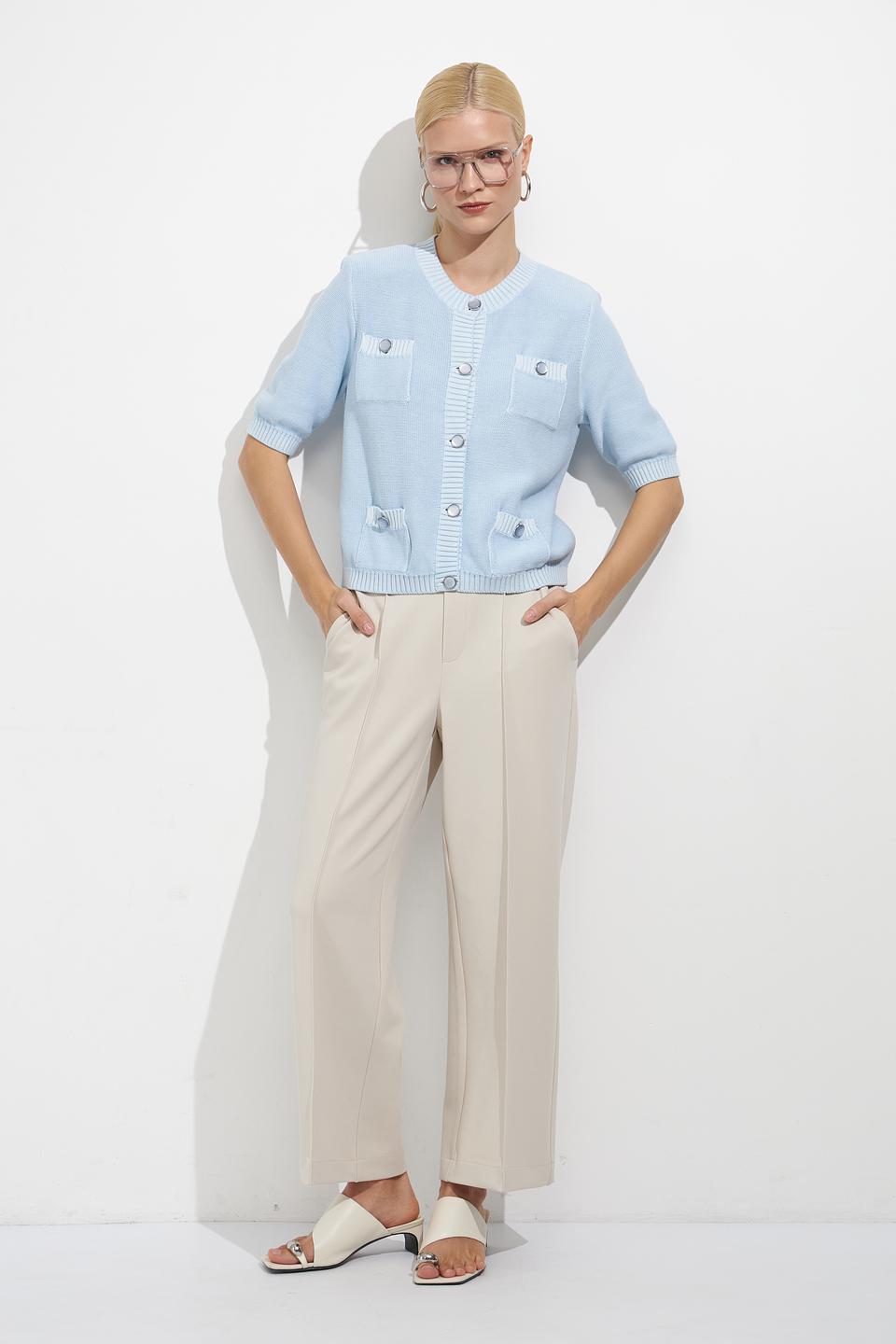 Брюки классические Oui бежевые