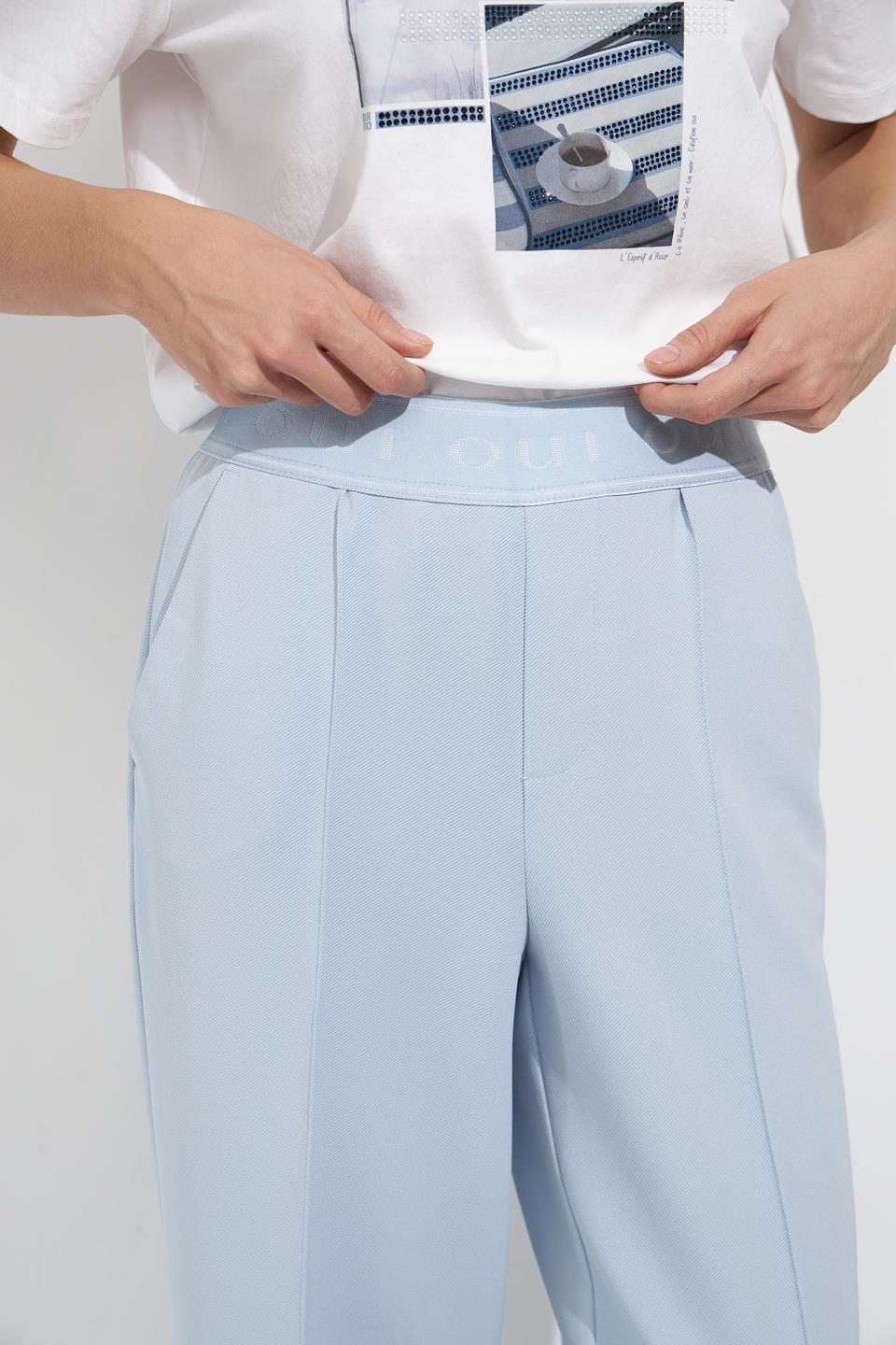 Брюки классические Oui голубые