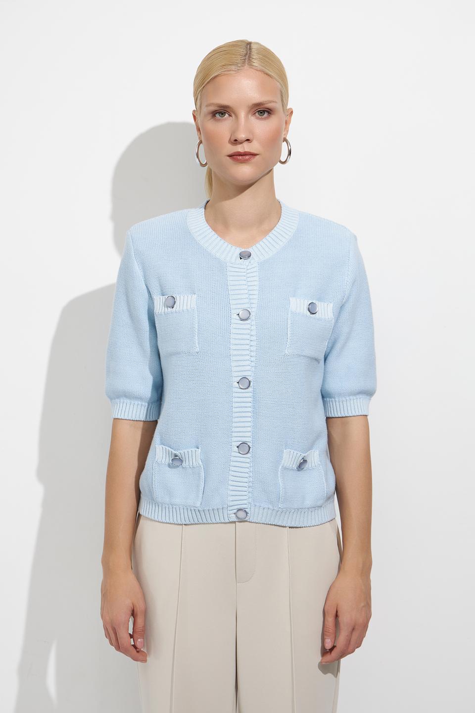 Жакет Oui голубой с карманами