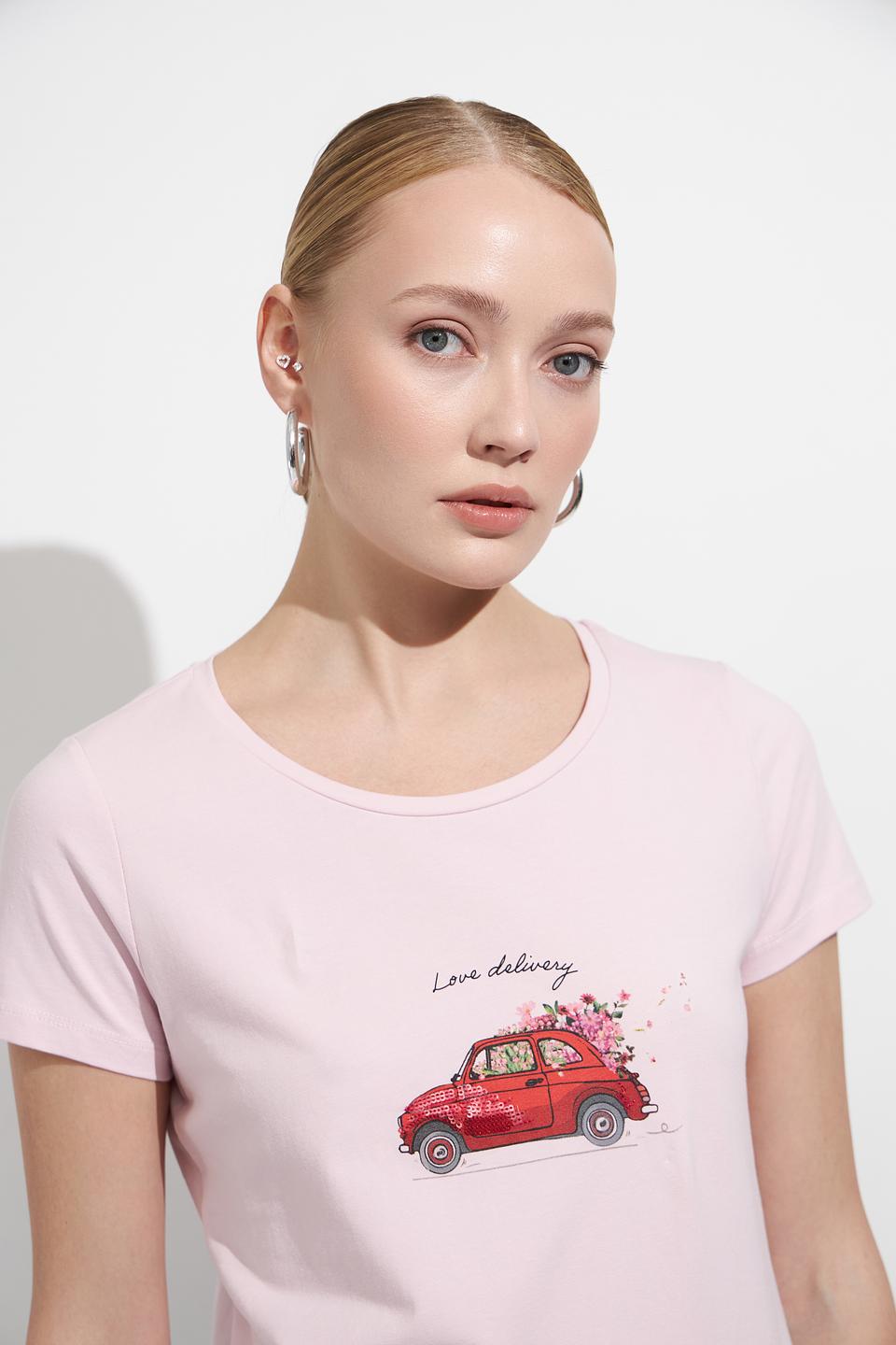 Футболка MORE and MORE с принтом