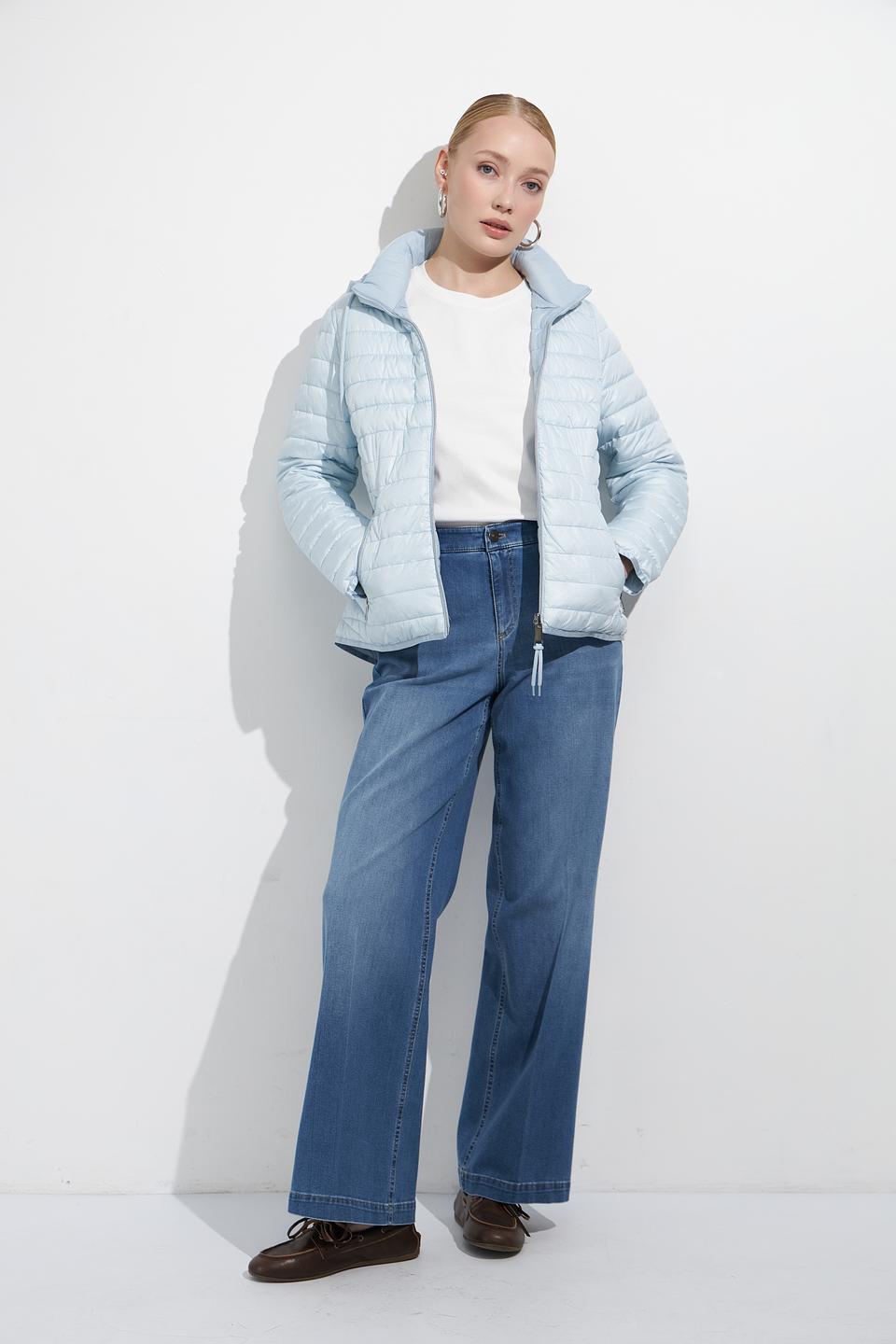 Куртка Lebek стеганая голубая