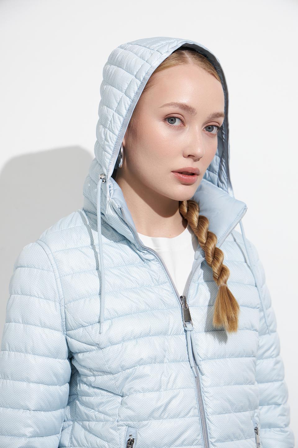 Куртка Lebek стеганая голубая
