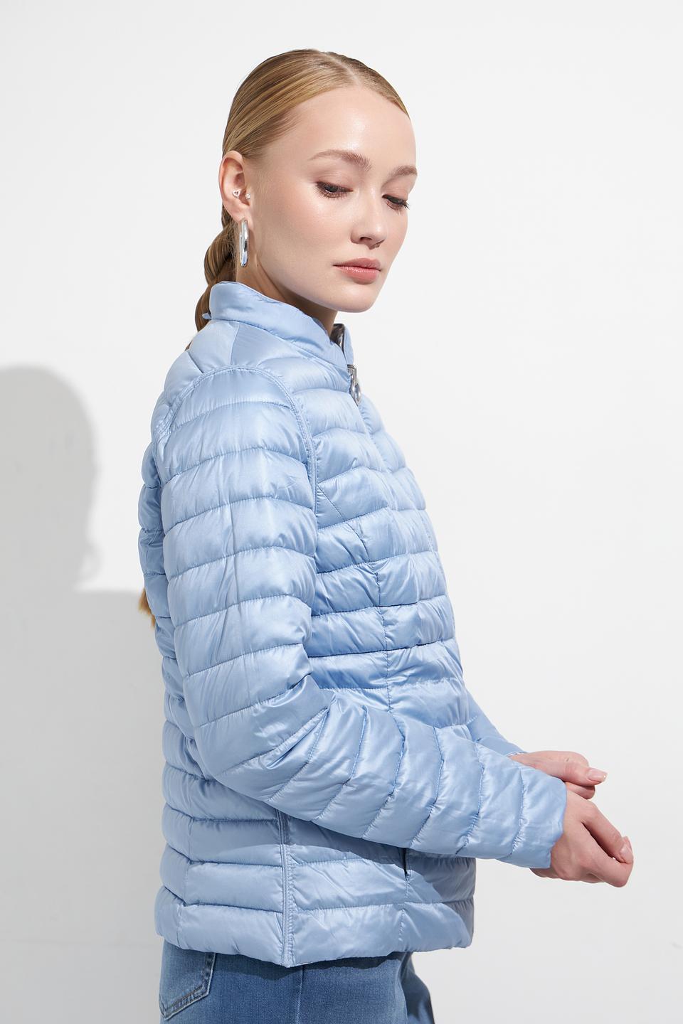 Куртка Lebek стеганая голубая