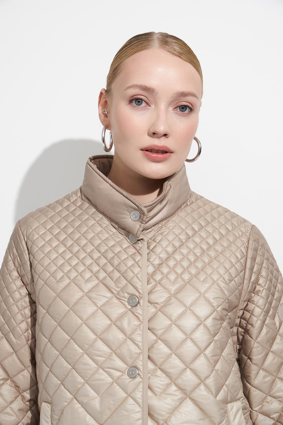 Куртка Lebek стеганая бежевая