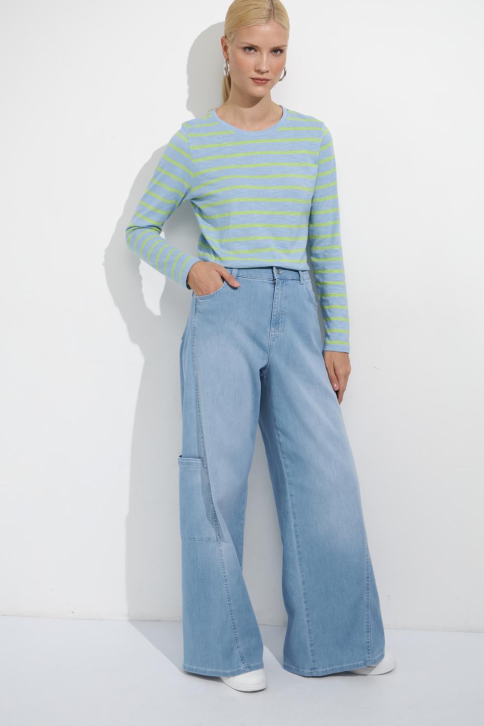 Джинсы Angels карго голубые