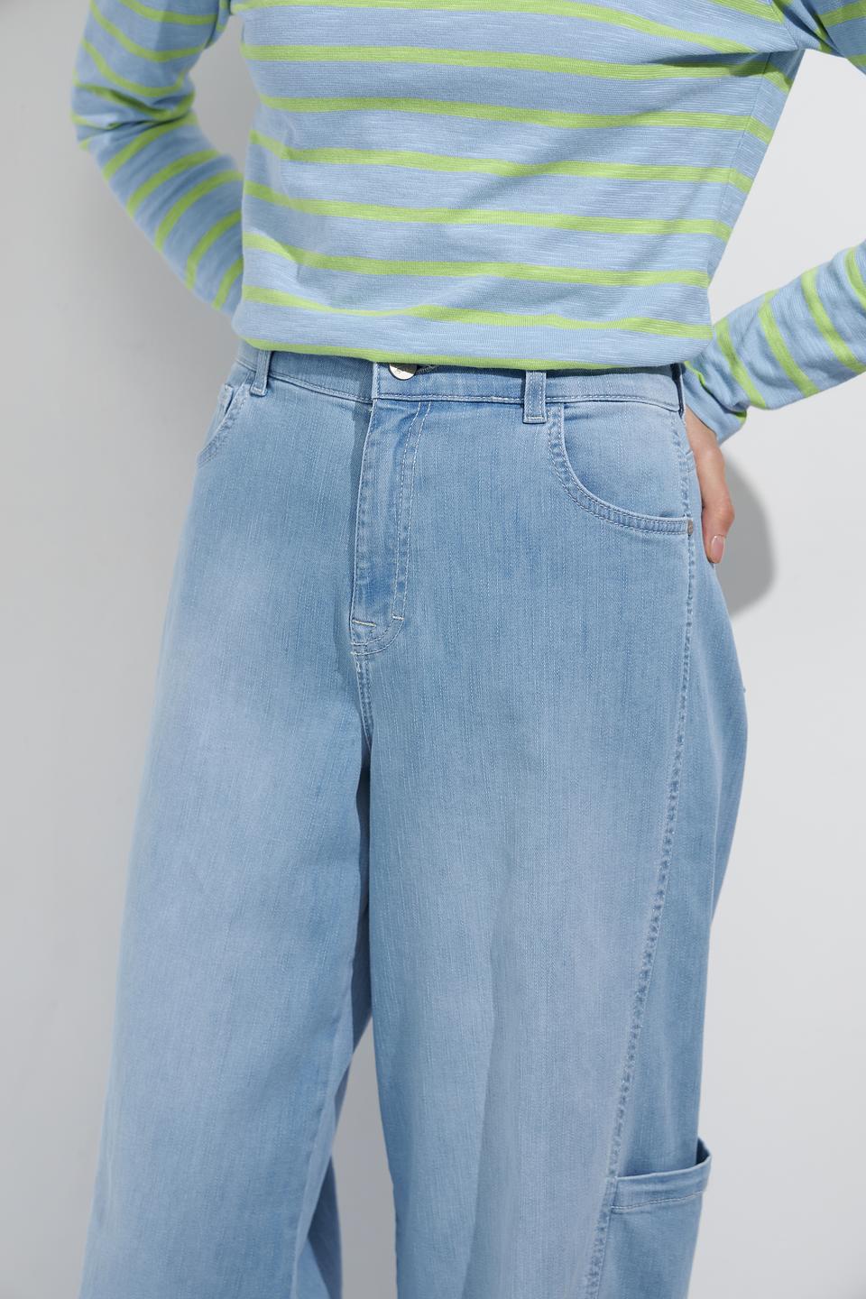 Джинсы Angels карго голубые