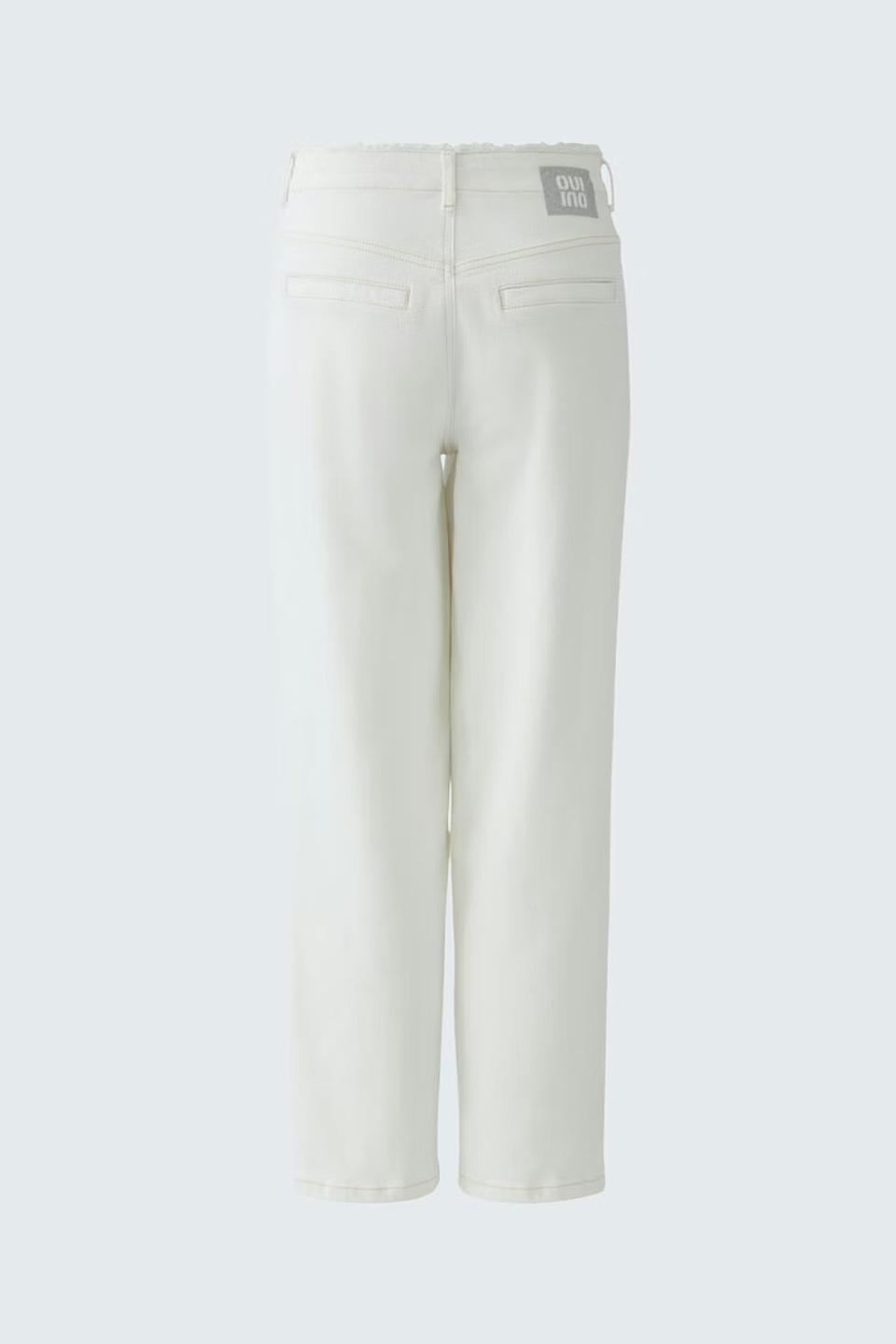 Джинсы Oui прямые белые