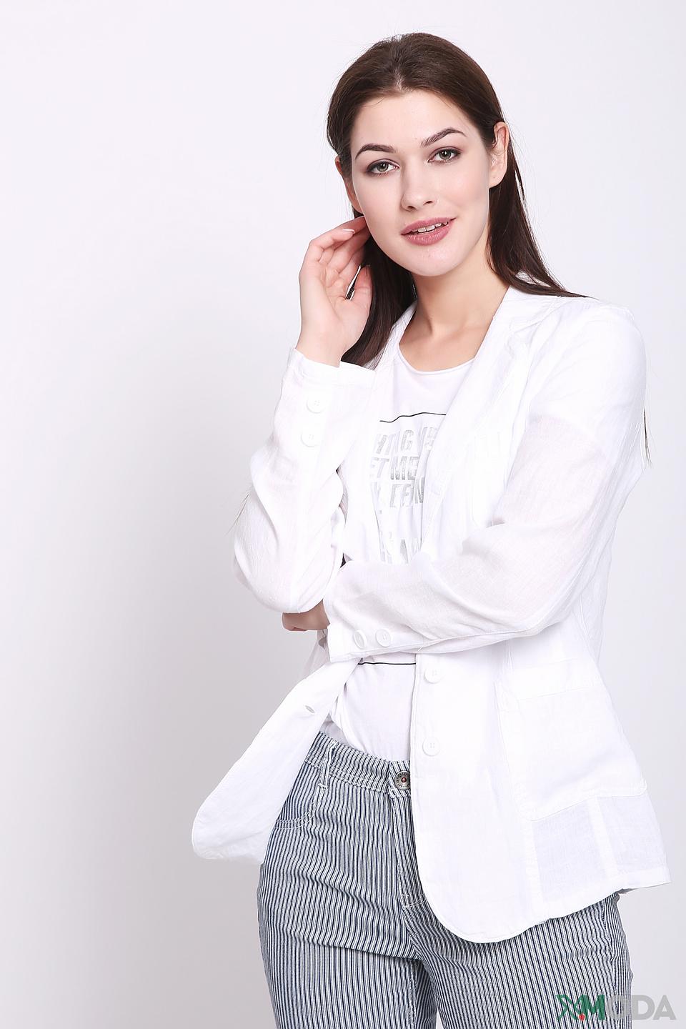 Жакет Gerry Weber белый льняной