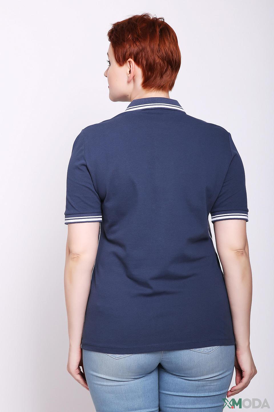 Поло Gerry Weber синее с отделкой