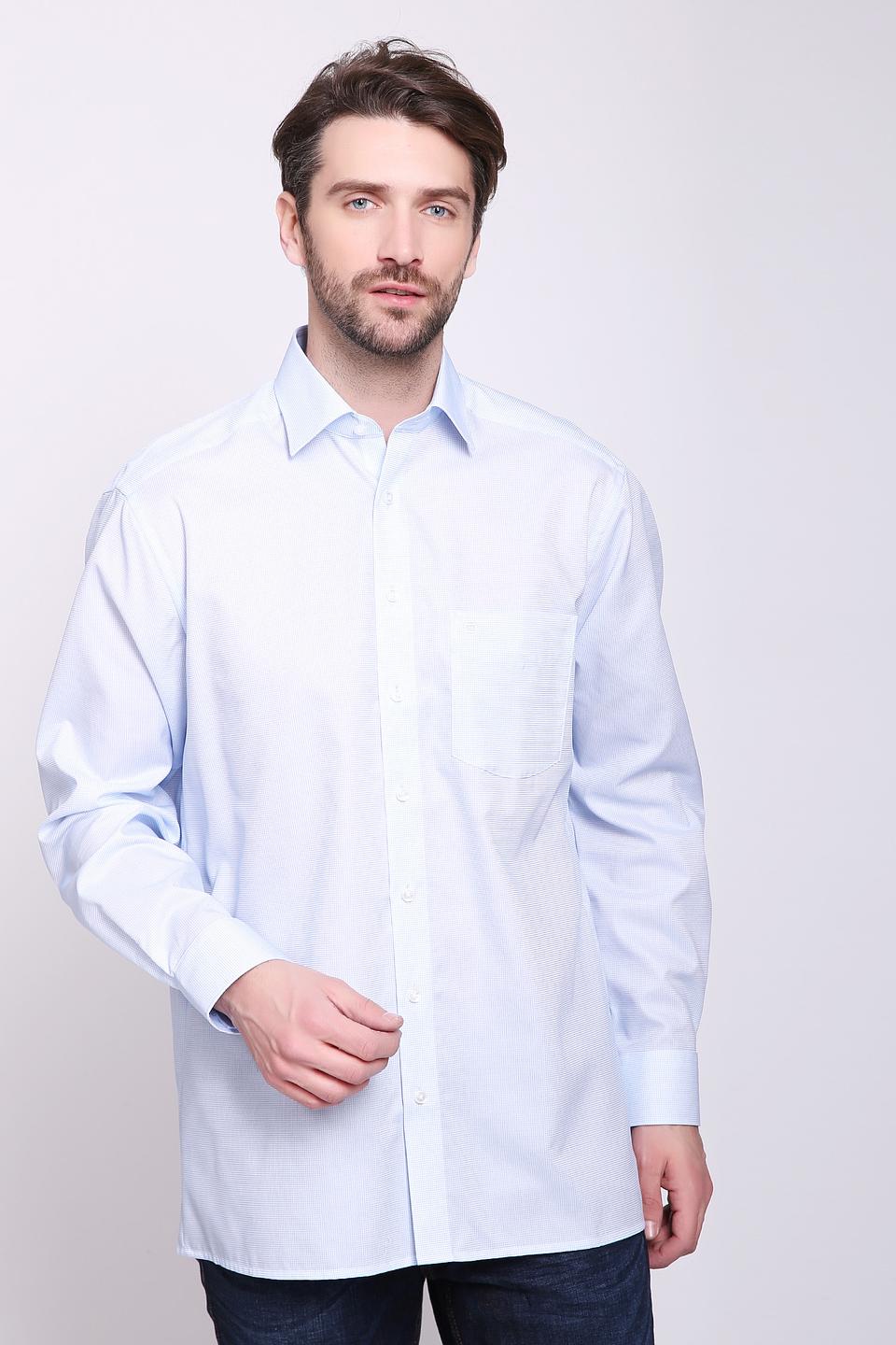 Рубашка Olymp голубая приталенная