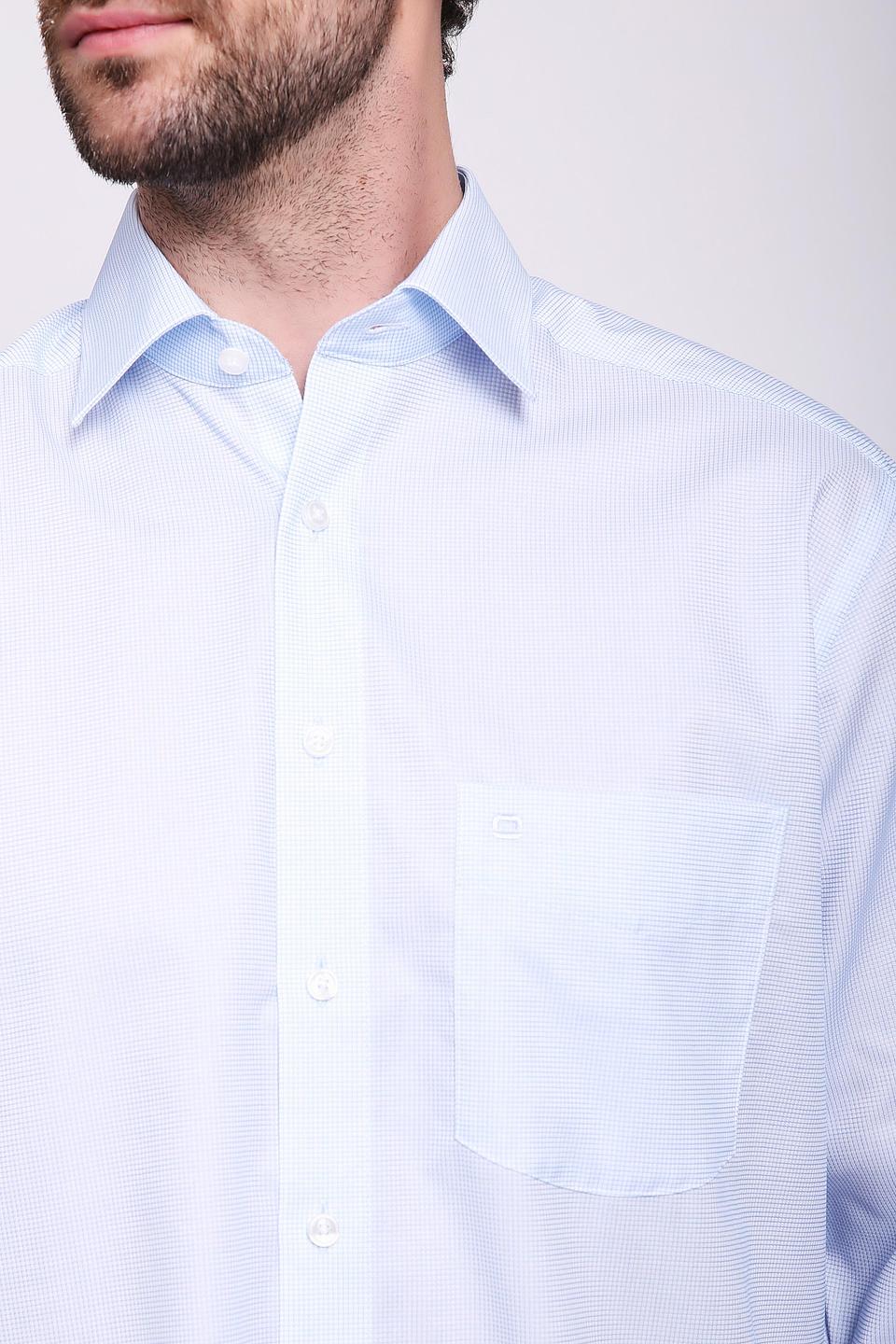 Рубашка Olymp голубая приталенная