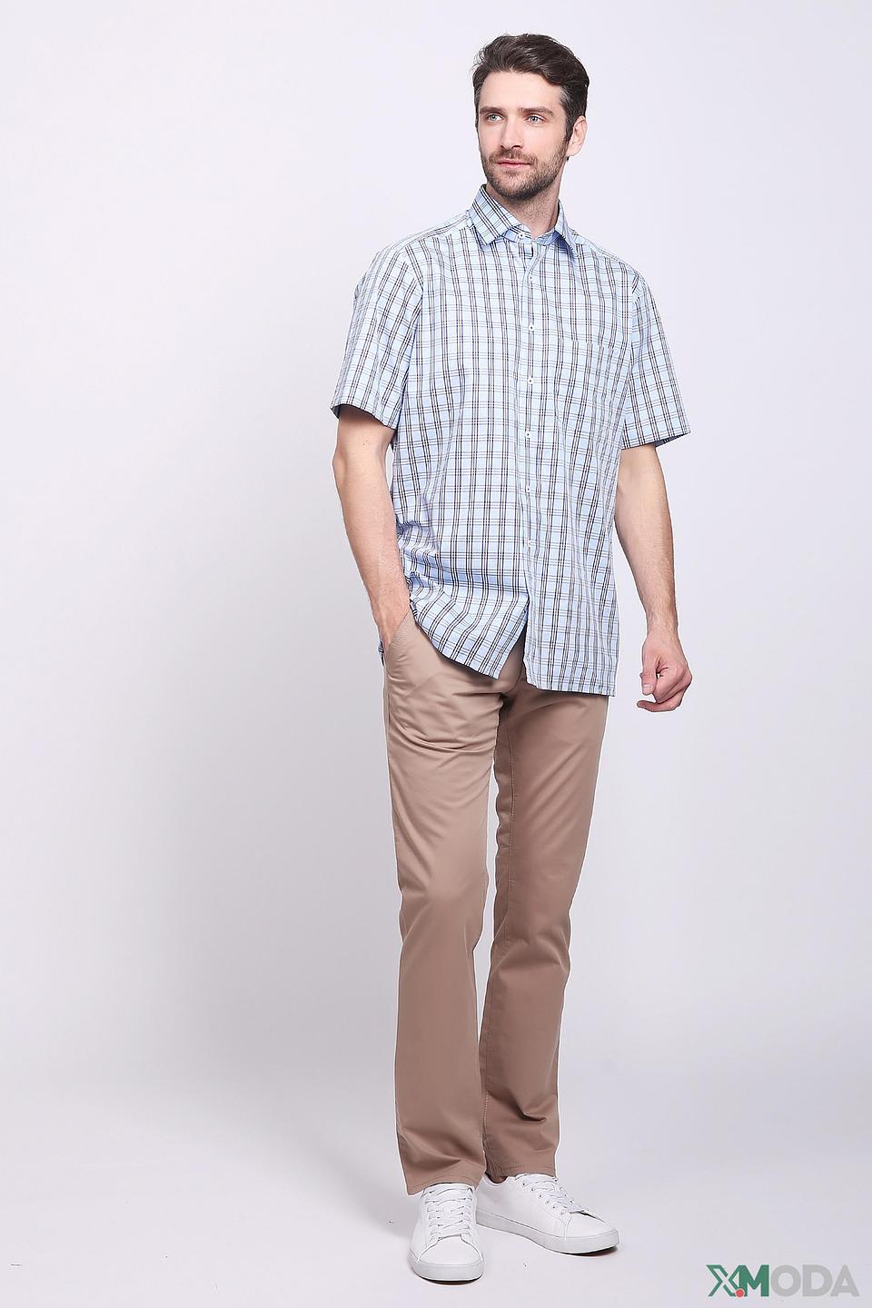 Рубашка кр-рукав Olymp в клетку