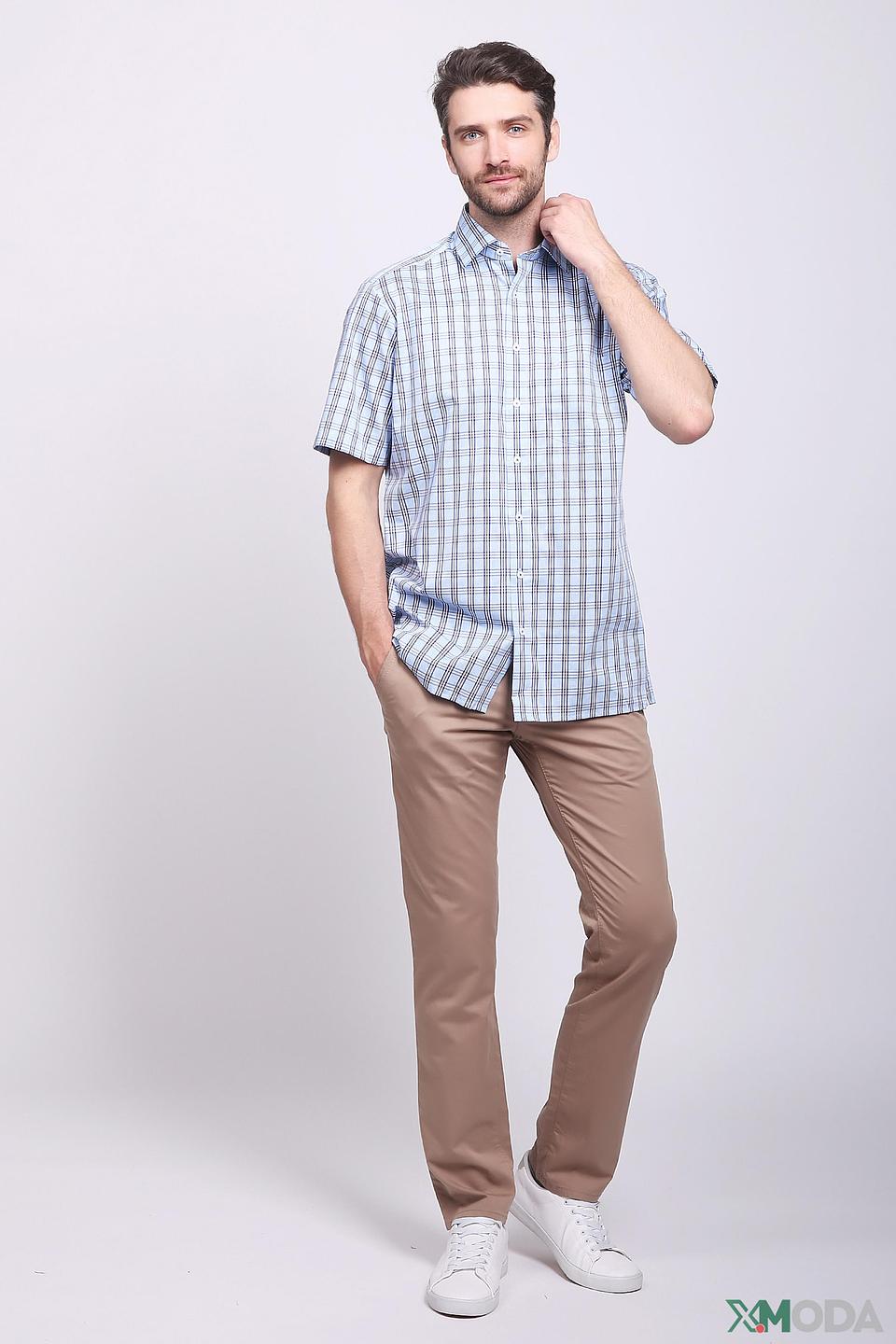 Рубашка кр-рукав Olymp в клетку