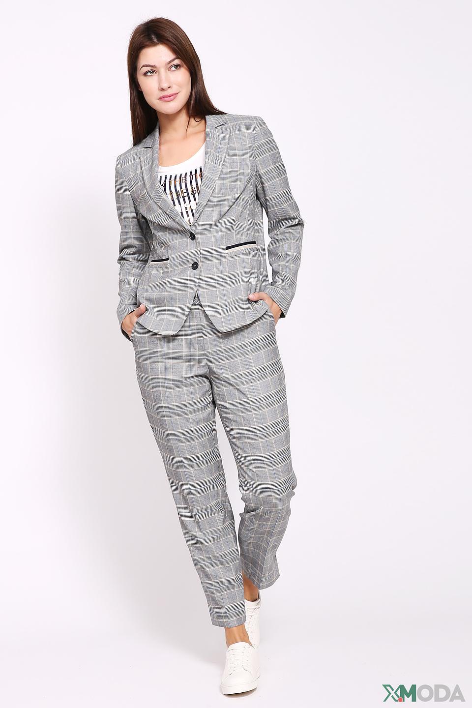 Брюки Gerry Weber в клетку серые