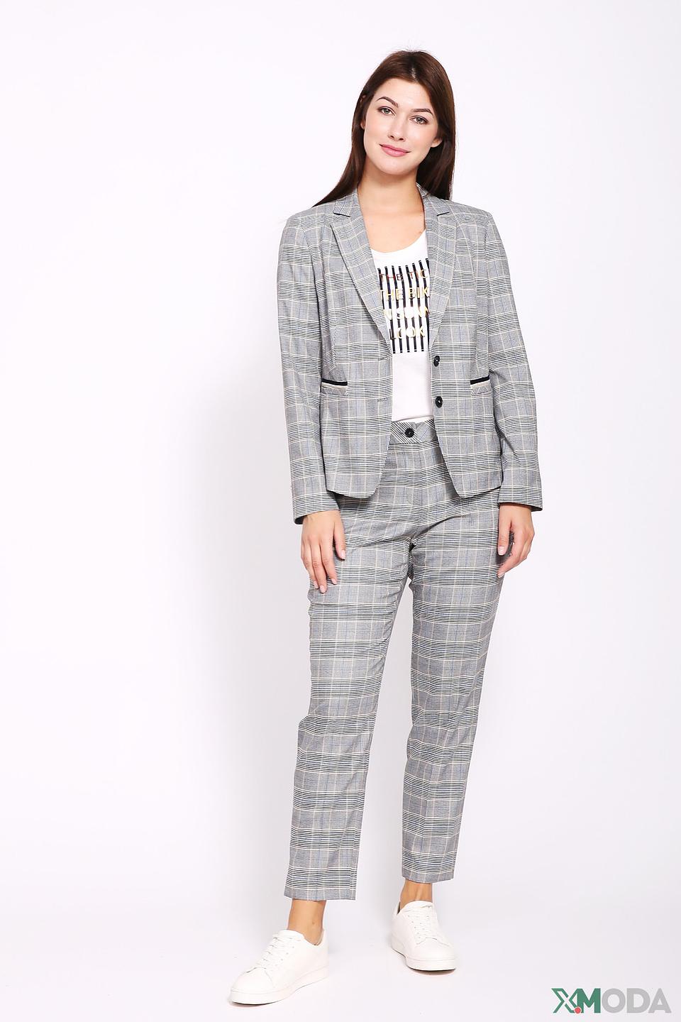 Брюки Gerry Weber в клетку серые