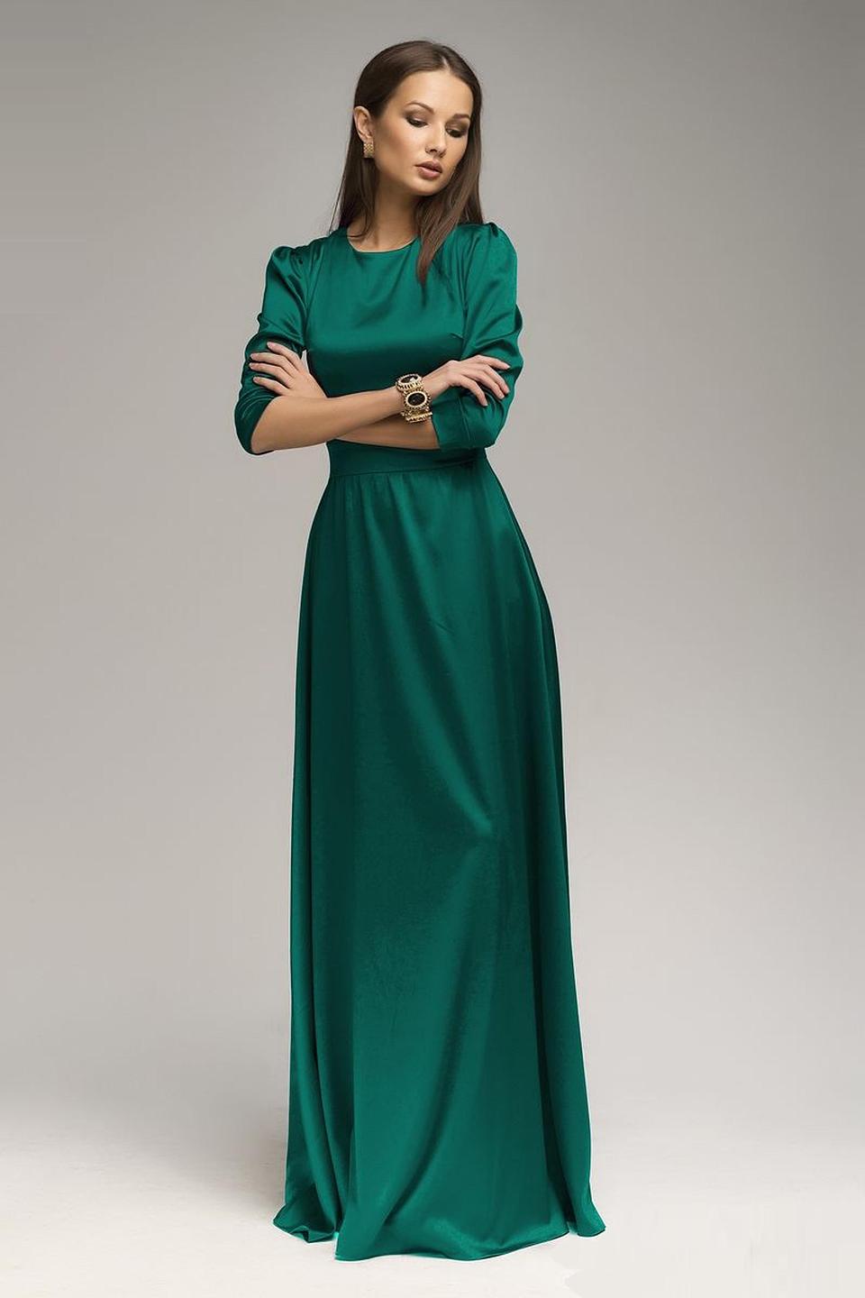 Платье 1001 DRESS изумрудное
