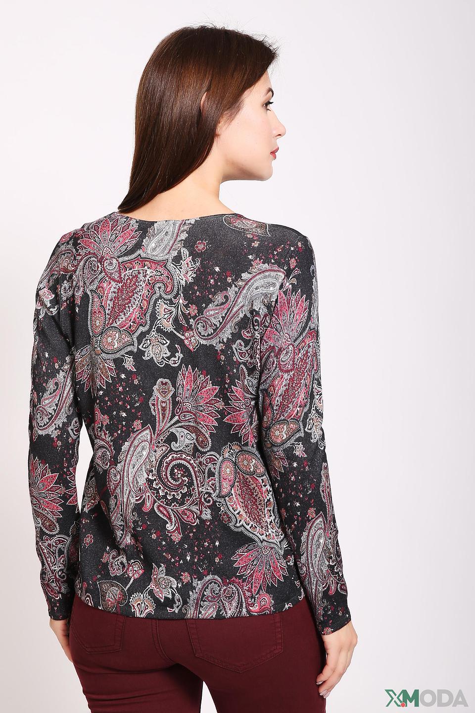 Пуловер Gerry Weber с узором пейсли чёрный