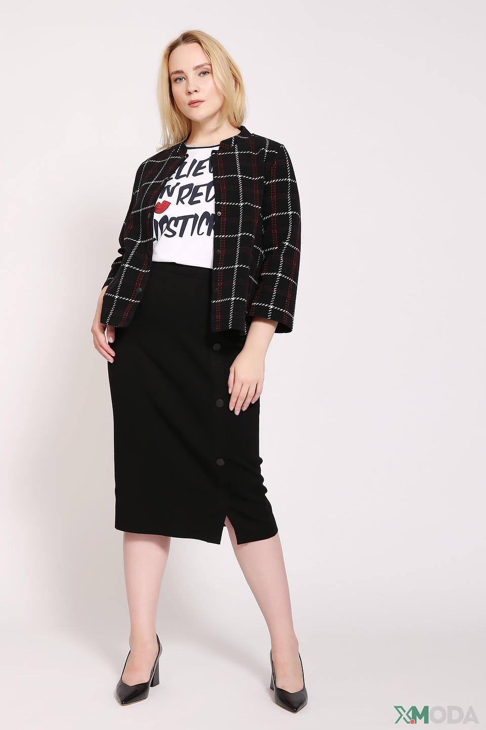 Юбка Gerry Weber чёрная с пуговицами