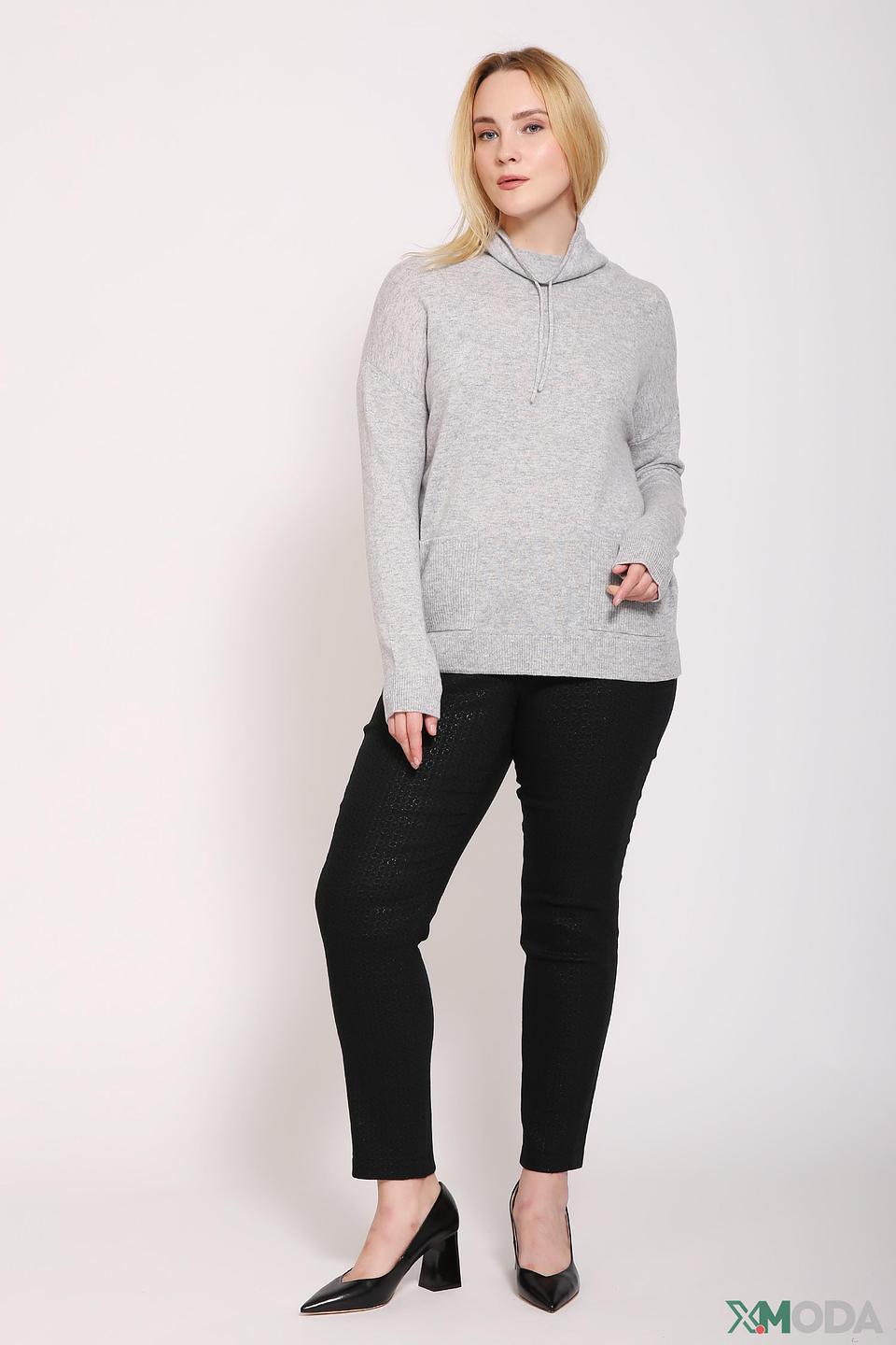 Пуловер Gerry Weber с капюшоном серый