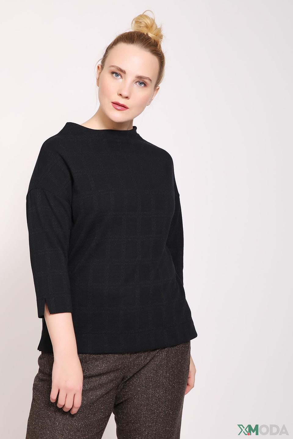 Пуловер Gerry Weber чёрный в клетку