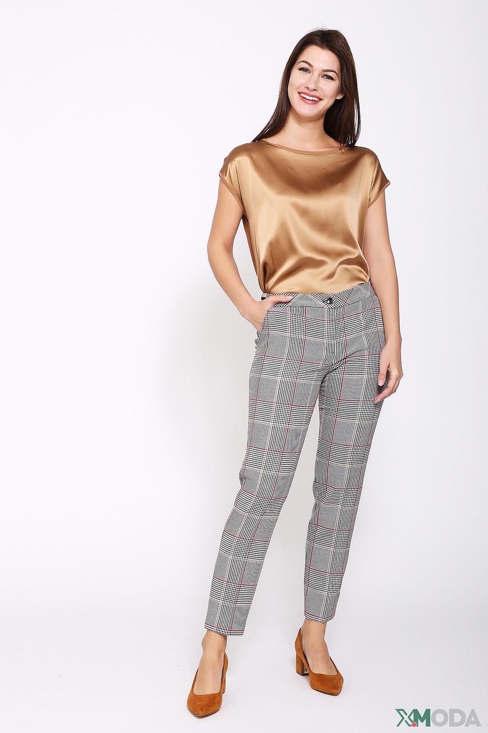 Брюки Betty Barclay в клетку серые