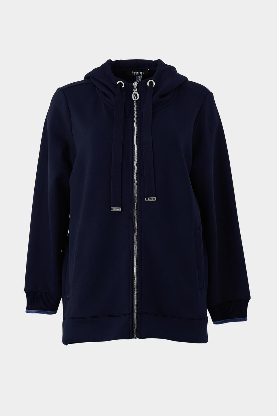 Жакет Frapp с капюшоном темно-синий