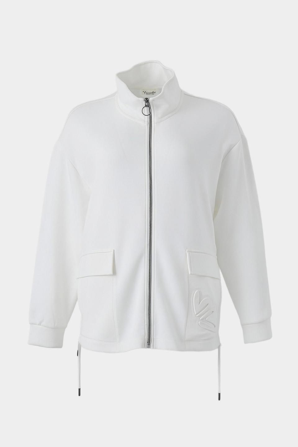 Жакет Lebek на молнии белый
