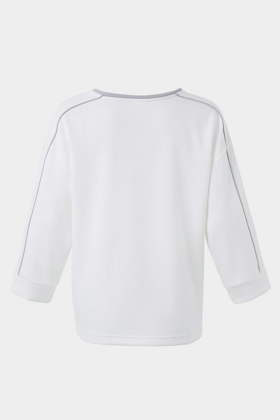 Пуловер Lebek с логотипом серый