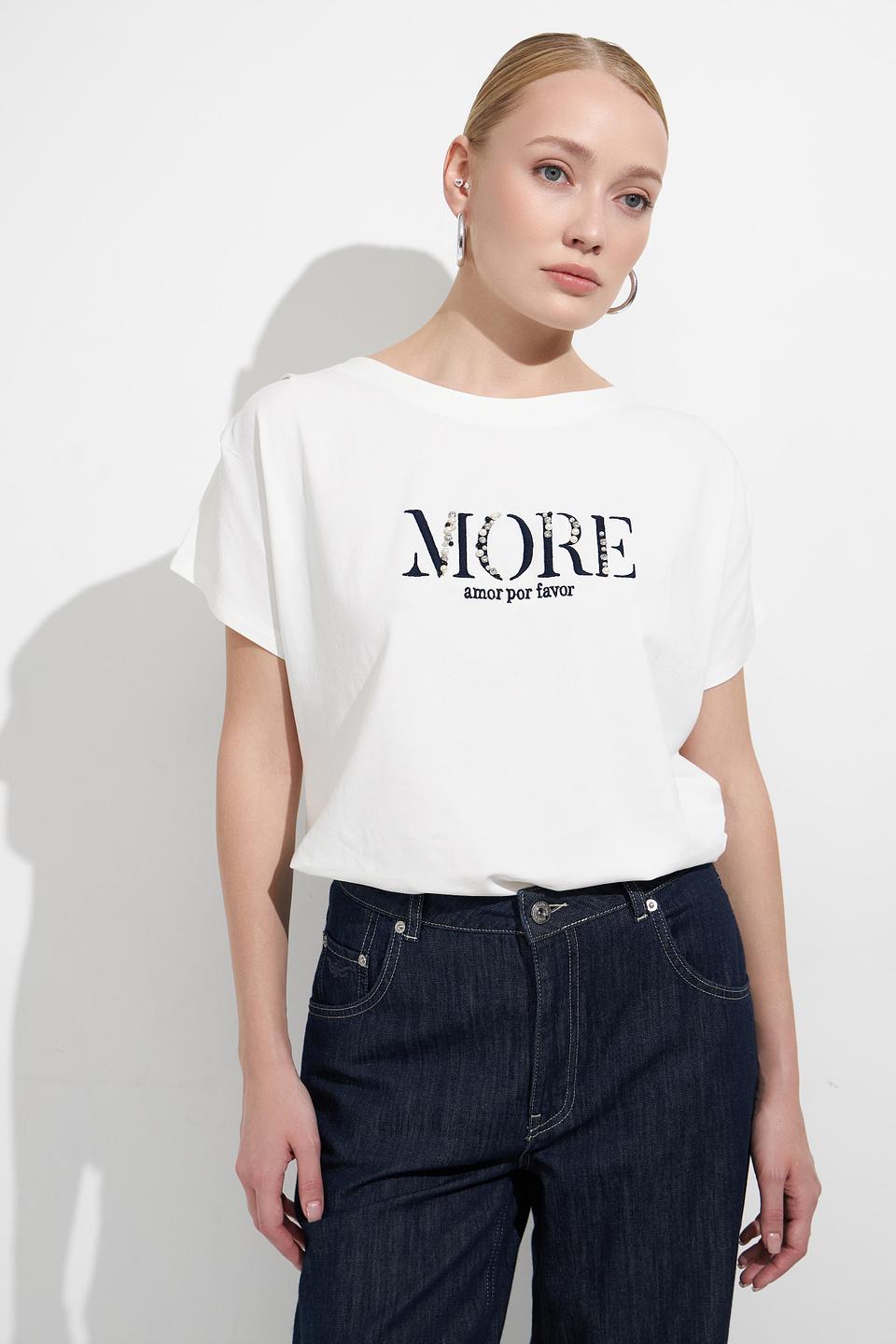 Футболка MORE and MORE с логотипом