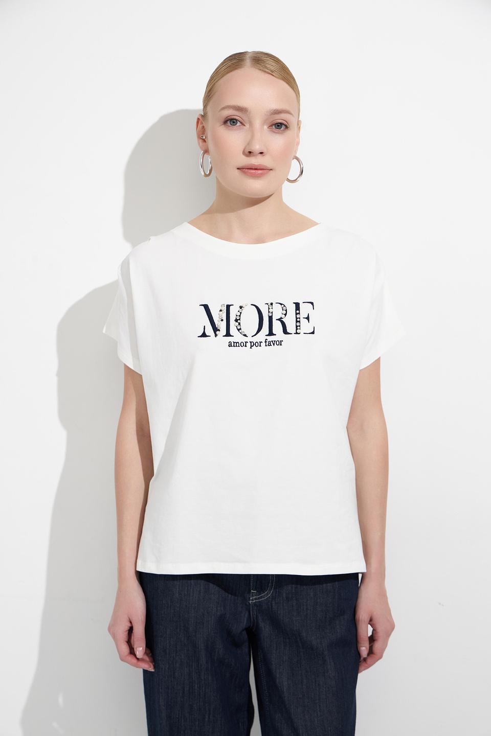 Футболка MORE and MORE с логотипом