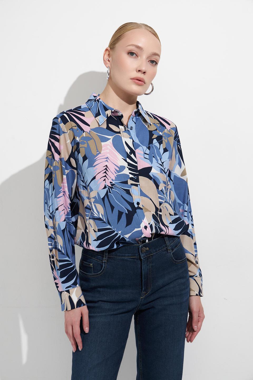 Блуза Olsen с тропическим принтом