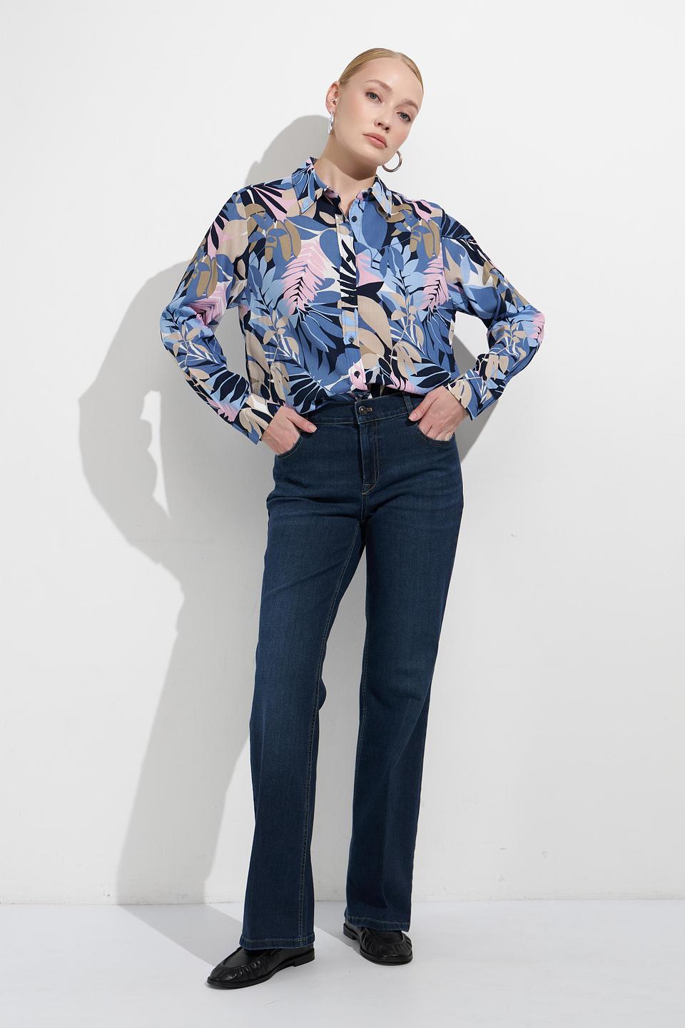 Блуза Olsen с тропическим принтом