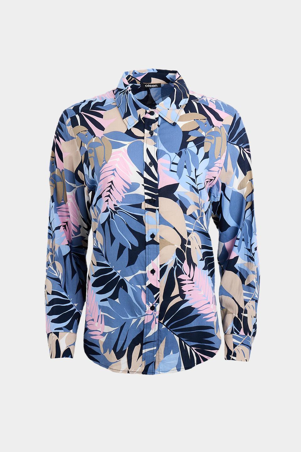 Блуза Olsen с тропическим принтом
