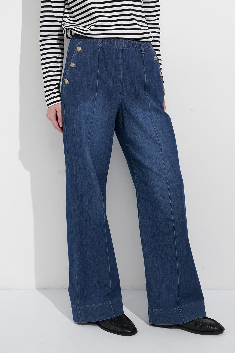 Джинсы Bianca клеш синие