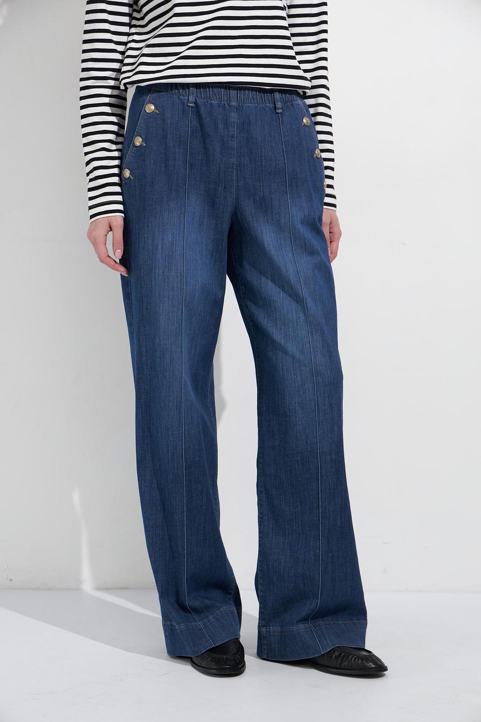 Джинсы Bianca клеш синие