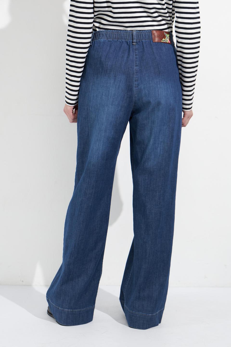 Джинсы Bianca клеш синие