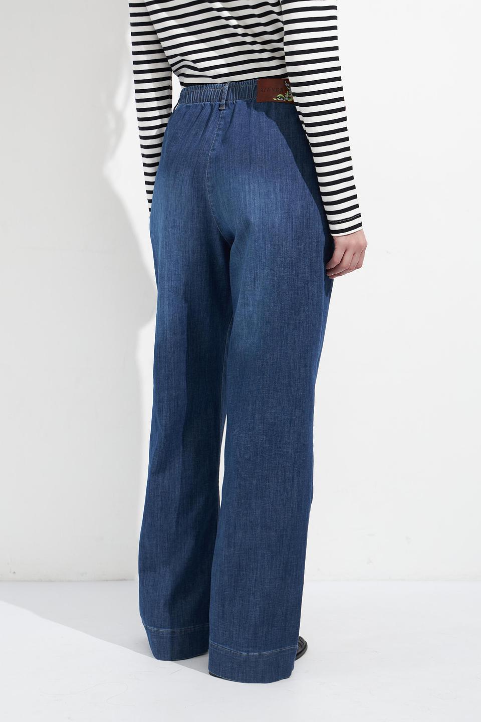 Джинсы Bianca клеш синие