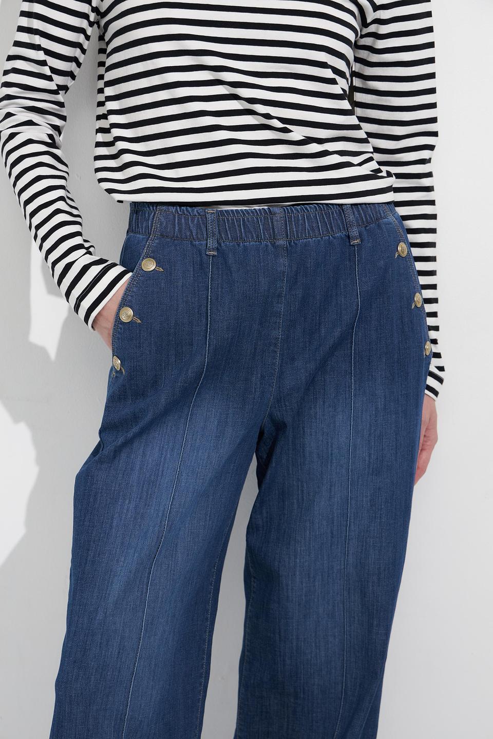 Джинсы Bianca клеш синие