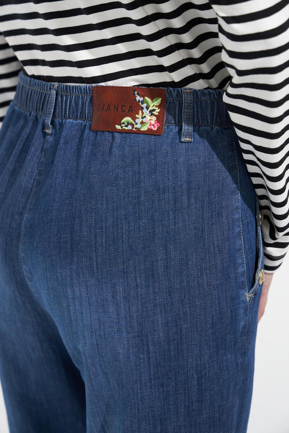 Джинсы Bianca клеш синие