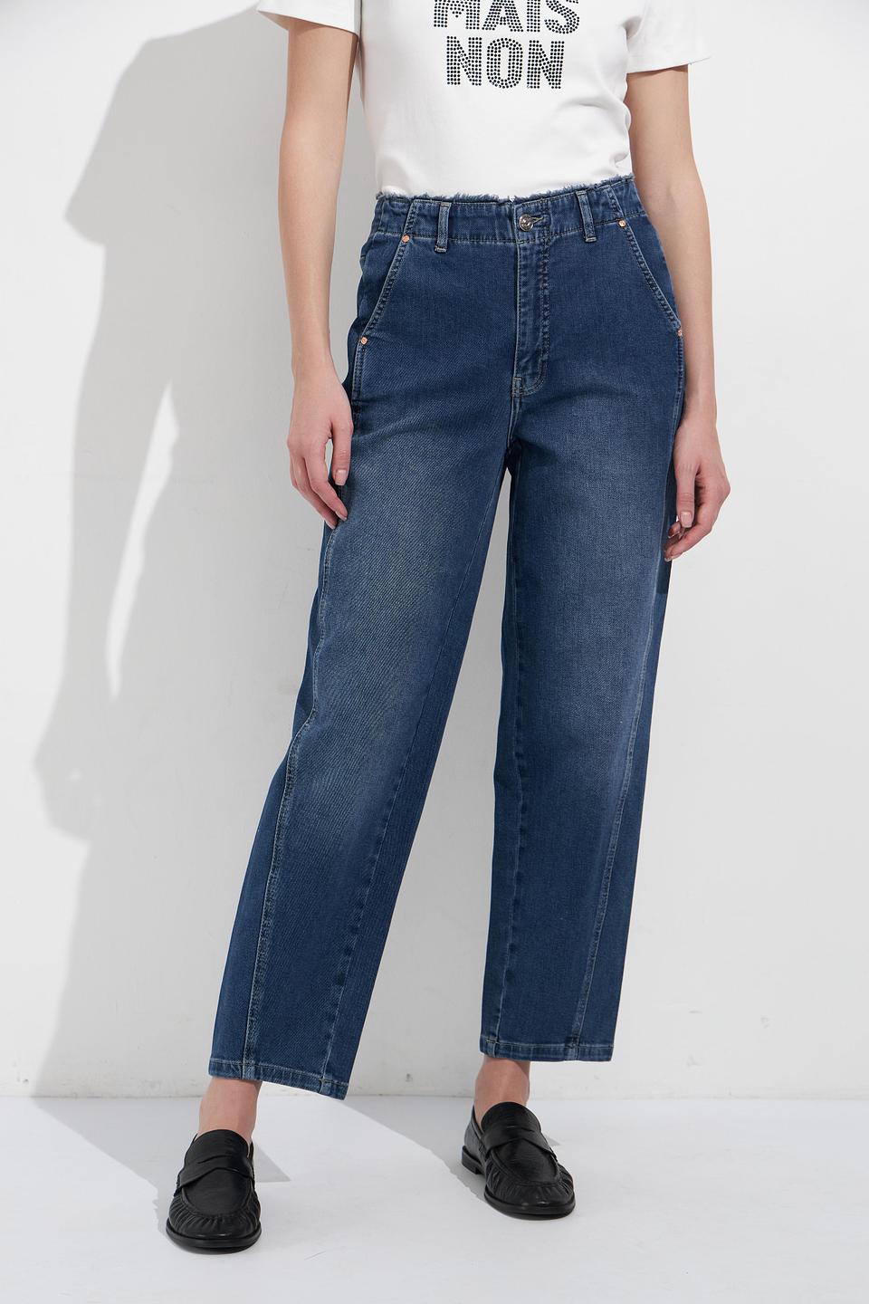 Джинсы Oui с декоративной строчкой