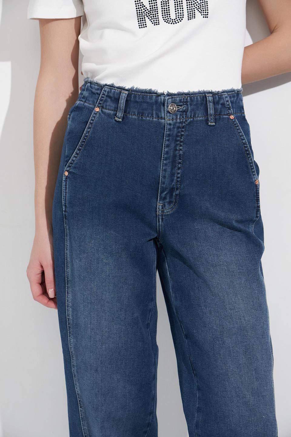 Джинсы Oui с декоративной строчкой