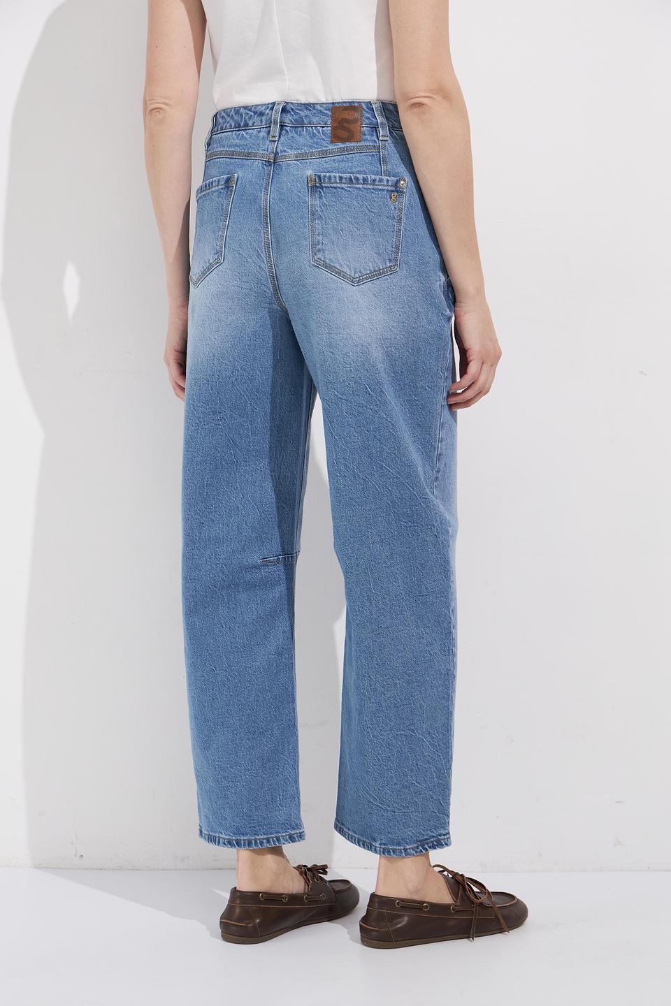 Джинсы Gardeur с вышивкой голубые