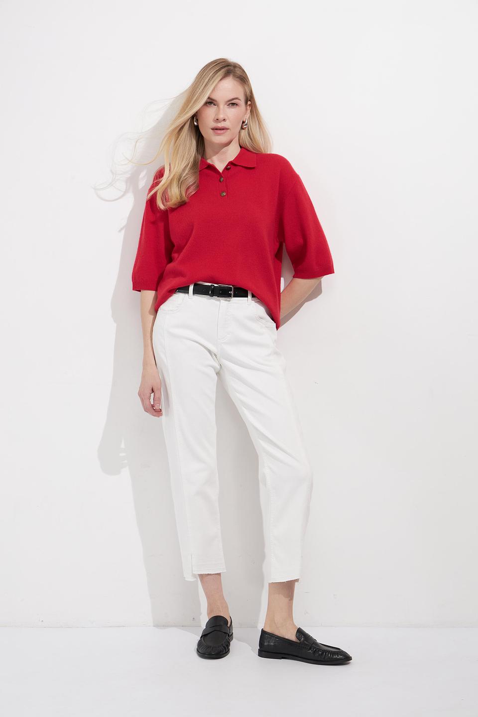 Джинсы Angels белые с разрезами