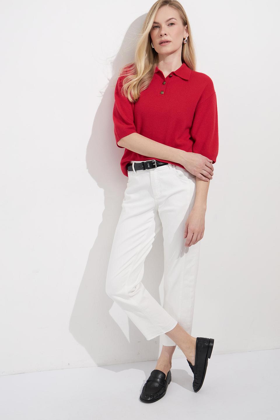 Джинсы Angels белые с разрезами