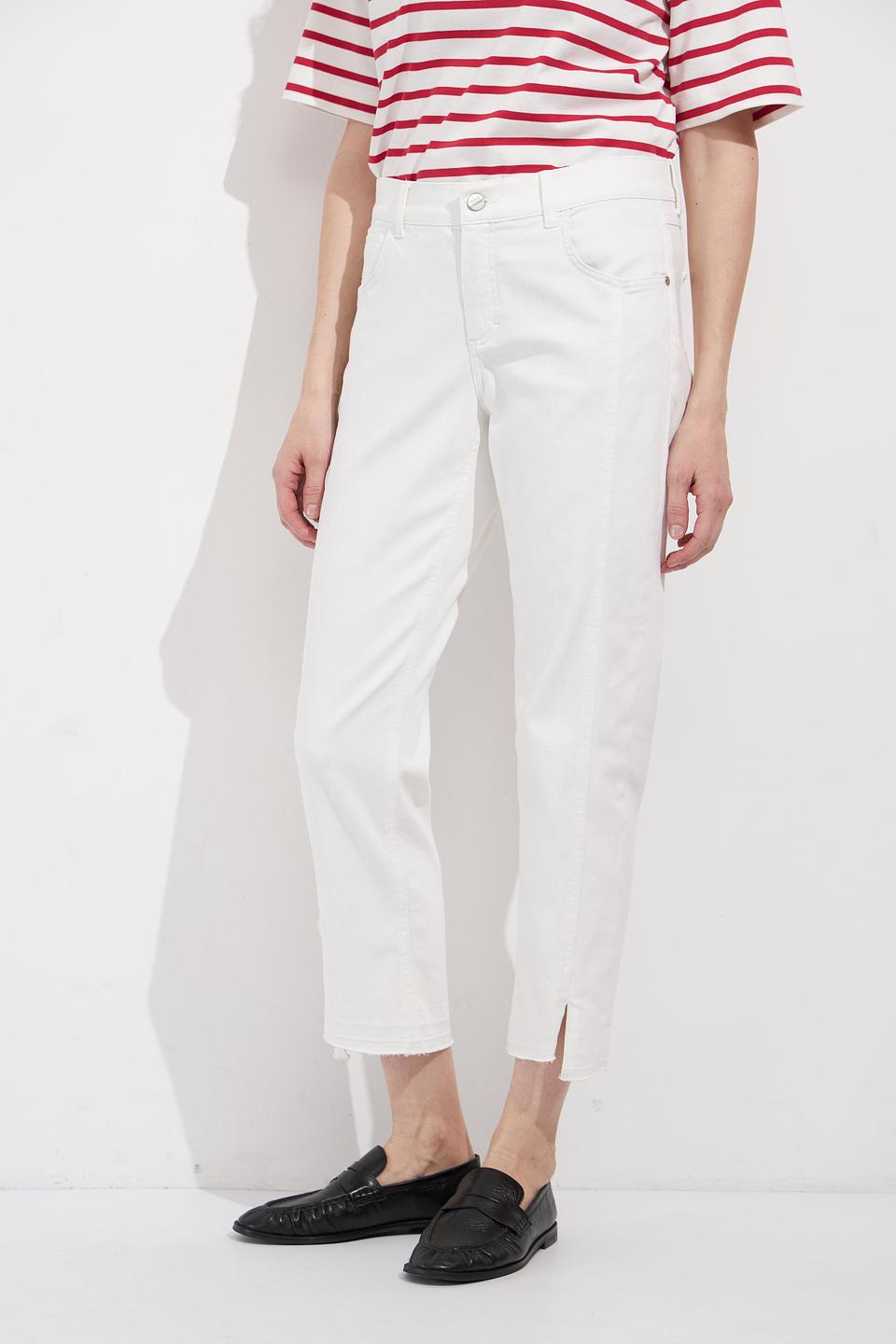 Джинсы Angels белые с разрезами