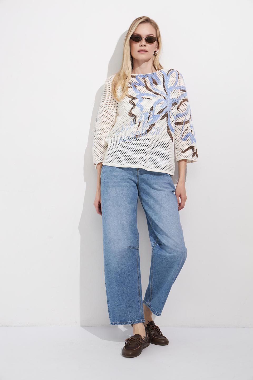 Пуловер Lecomte с узором