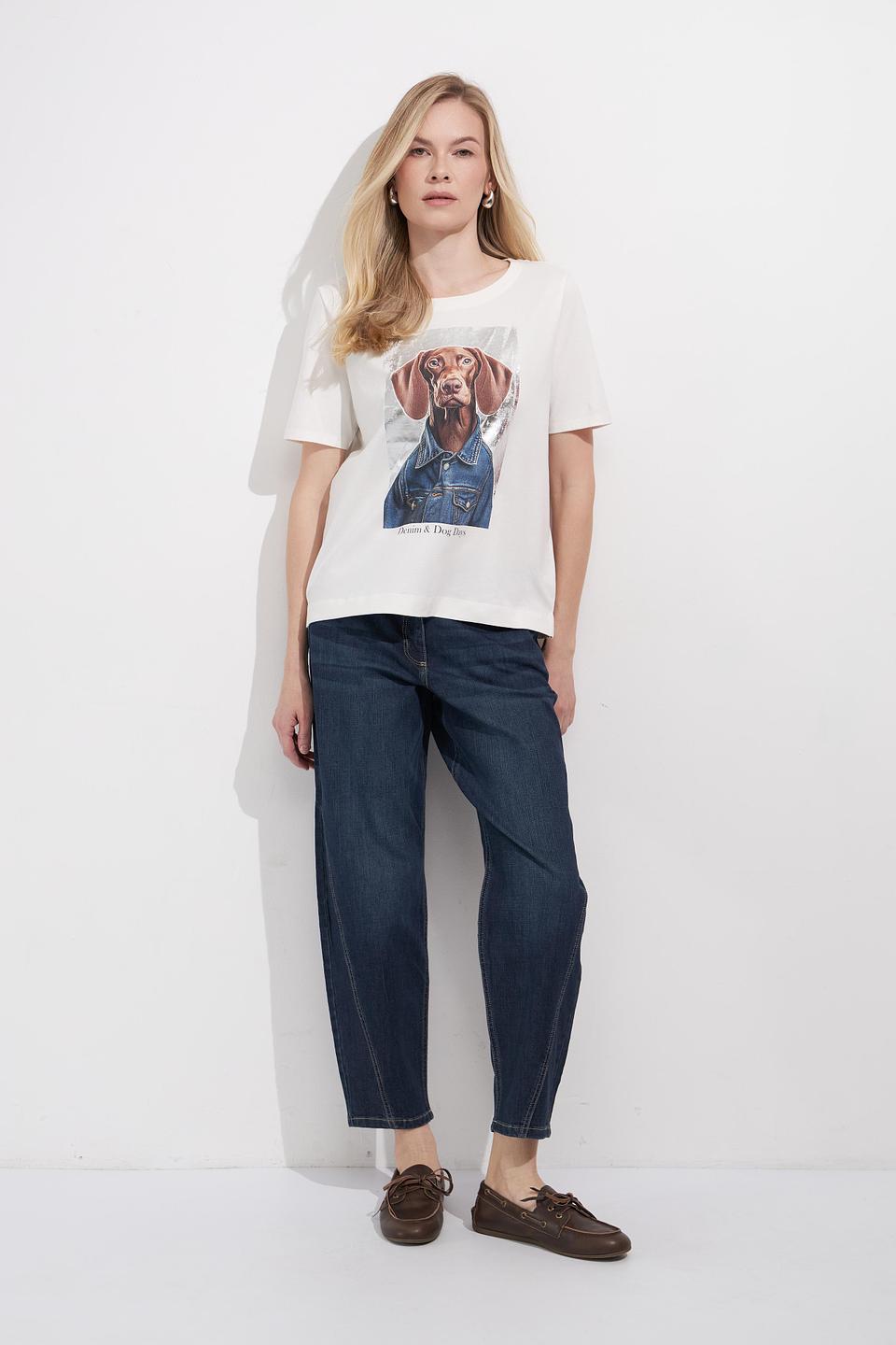 Футболка Betty Barclay с принтом собаки